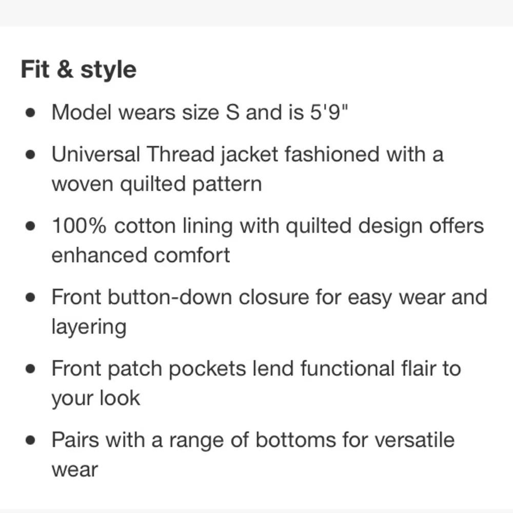 Universal Thread Multicolor Quilted Jacket - Picture 9 of 13